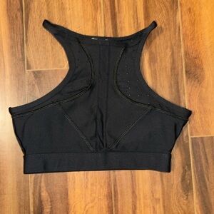 C&C California Active Athletic Sport Bras Top black w mesh Size XS